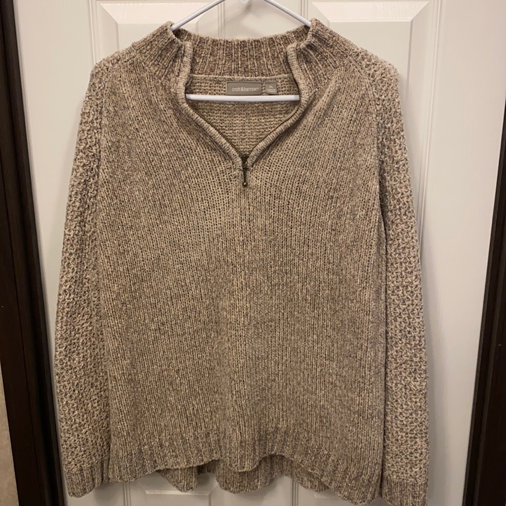Croft & Barrow 3/4 Zip Pullover Sweater
